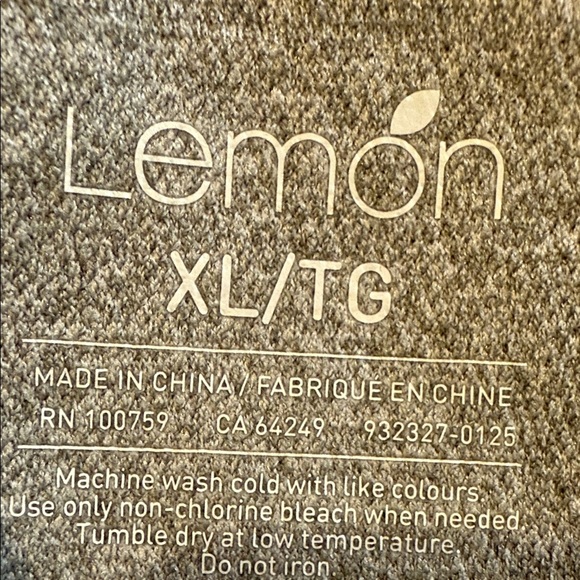 Lemon Seamless Ribbed Leggings Size Size XL - Picture 9 of 11